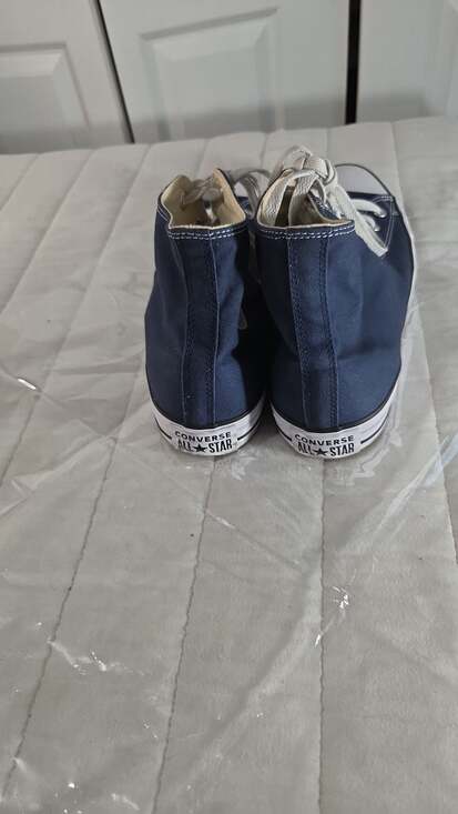 Converse Chuck Taylor All Star Classic Navy High Top Sneakers - Picture 6 of 9